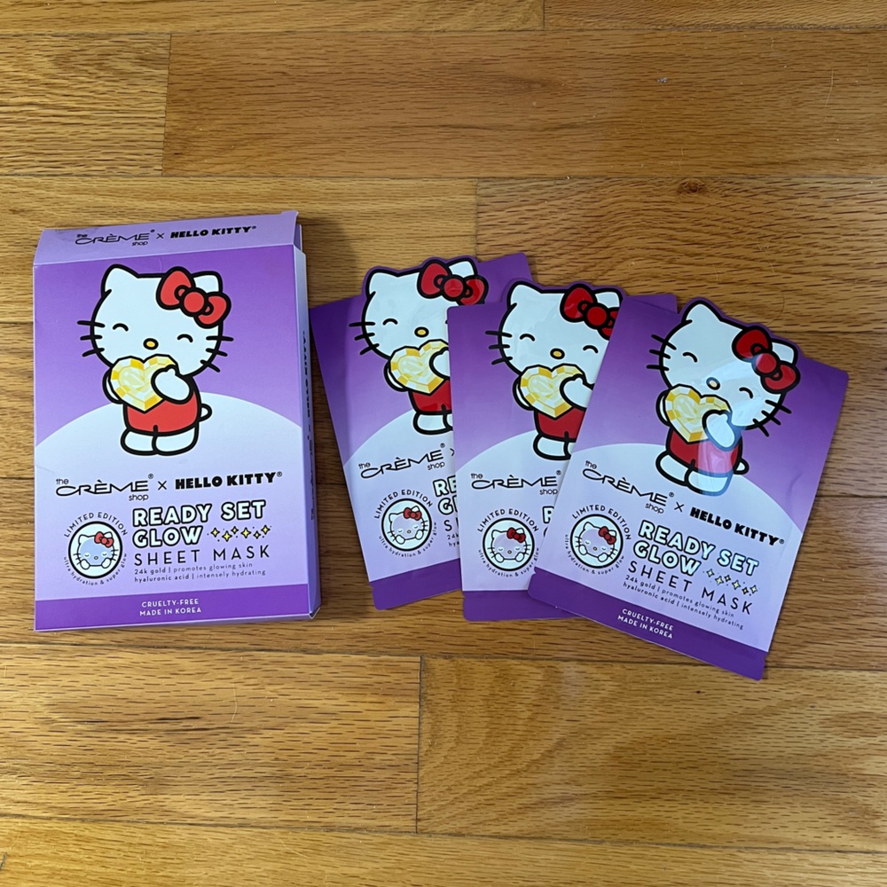 HELLO KITTY READY SET GLOW SHEET MASK (3)